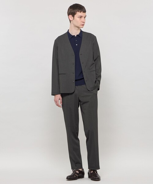 MACKINTOSH LONDON(マッキントッシュ ロンドン)の「【ICE JET】セットアップノーカラージャケット(ノーカラージャケット・メンズ・ネイビー/チャコールグレー・38/40)」の3枚目の写真