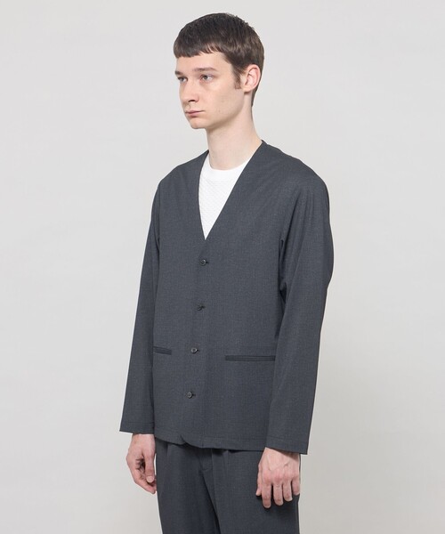 MACKINTOSH LONDON(マッキントッシュ ロンドン)の「【ICE JET】セットアップノーカラージャケット(ノーカラージャケット・メンズ・ネイビー/チャコールグレー・38/40)」の6枚目の写真