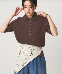 【WEB限定】＜at ease＞シアーテレコ エリツキ カットソー