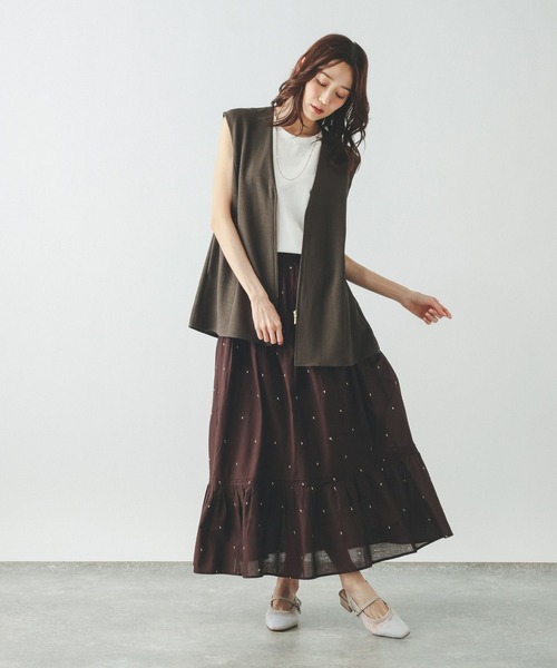 GLOBAL WORK（グローバルワーク）の「Fffit エフィット/冷感ツイルプルオーバーノースリーブ/668257（Tシャツ/カットソー・レディース・ブラック/モカ/チャコールグレー/ホワイト系その他2・LARGE/MEDIUM/X-LARGE/SMALL）」の12枚目の写真