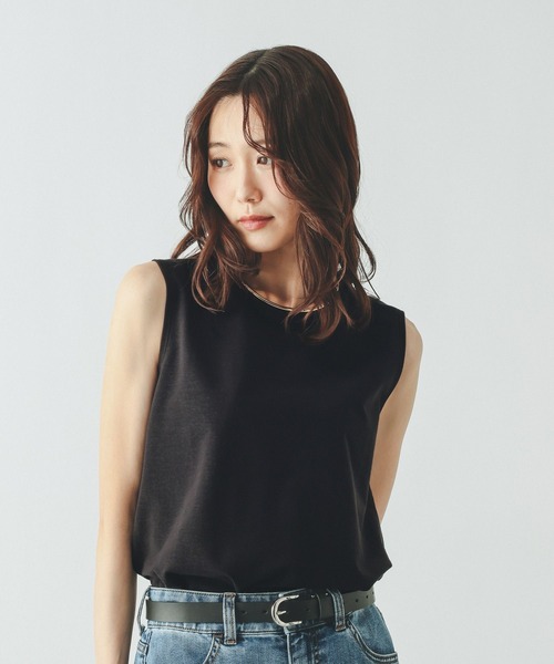 GLOBAL WORK（グローバルワーク）の「Fffit エフィット/冷感ツイルプルオーバーノースリーブ/668257（Tシャツ/カットソー・レディース・ブラック/モカ/チャコールグレー/ホワイト系その他2・LARGE/MEDIUM/X-LARGE/SMALL）」の18枚目の写真