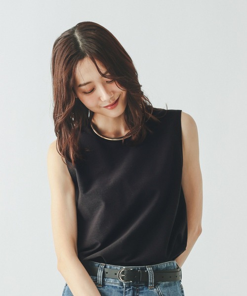 GLOBAL WORK（グローバルワーク）の「Fffit エフィット/冷感ツイルプルオーバーノースリーブ/668257（Tシャツ/カットソー・レディース・ブラック/モカ/チャコールグレー/ホワイト系その他2・LARGE/MEDIUM/X-LARGE/SMALL）」の19枚目の写真