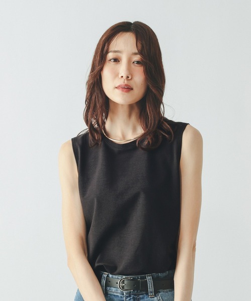 GLOBAL WORK（グローバルワーク）の「Fffit エフィット/冷感ツイルプルオーバーノースリーブ/668257（Tシャツ/カットソー・レディース・ブラック/モカ/チャコールグレー/ホワイト系その他2・LARGE/MEDIUM/X-LARGE/SMALL）」の20枚目の写真