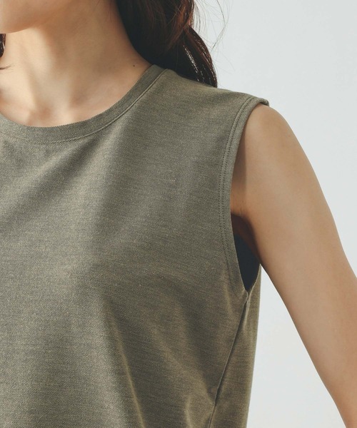 GLOBAL WORK（グローバルワーク）の「Fffit エフィット/冷感ツイルプルオーバーノースリーブ/668257（Tシャツ/カットソー・レディース・ブラック/モカ/チャコールグレー/ホワイト系その他2・LARGE/MEDIUM/X-LARGE/SMALL）」の5枚目の写真