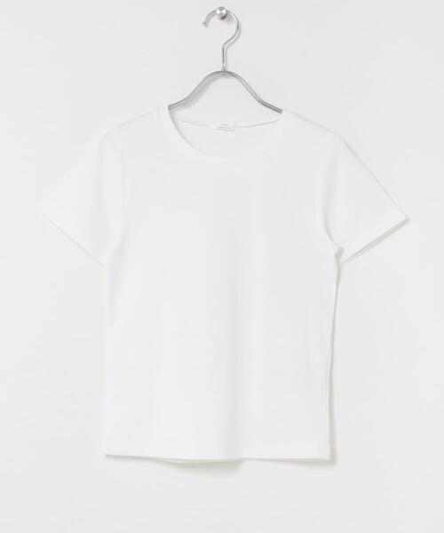 ITEMS URBANRESEARCH（アイテムズ アーバンリサーチ）の「コンパクトTシャツ（Tシャツ/カットソー・レディース・ライトピンク/チャコールグレー/ベージュ/ホワイト・FREE）」の7枚目の写真