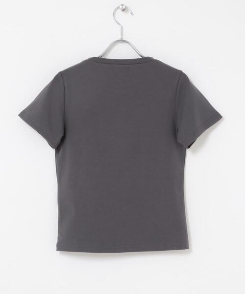 ITEMS URBANRESEARCH（アイテムズ アーバンリサーチ）の「コンパクトTシャツ（Tシャツ/カットソー・レディース・ライトピンク/チャコールグレー/ベージュ/ホワイト・FREE）」の12枚目の写真