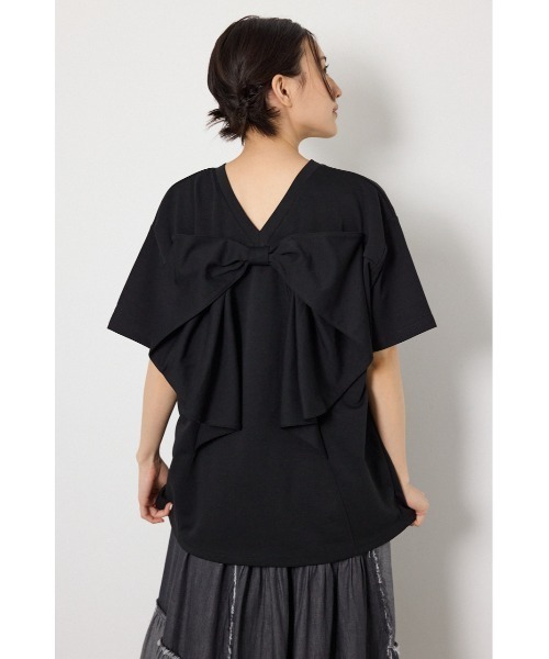 RODEO CROWNS WIDE BOWL（ロデオクラウンズワイドボウル）の「ビッグリボン2WAY Tシャツ（Tシャツ/カットソー・レディース・ブラウン/ブラック/ライトピンク/オフホワイト・SMALL/MEDIUM）」の16枚目の写真