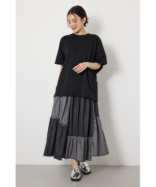 RODEO CROWNS WIDE BOWL（ロデオクラウンズワイドボウル）の「ビッグリボン2WAY Tシャツ（Tシャツ/カットソー・レディース・ブラウン/ブラック/ライトピンク/オフホワイト・SMALL/MEDIUM）」の19枚目の写真