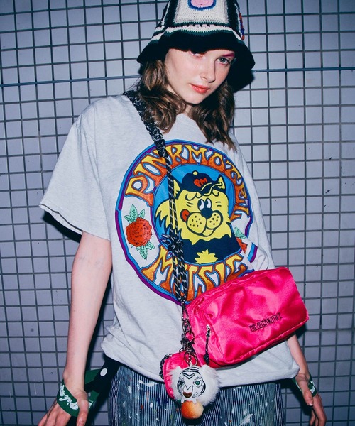 RNA(アールエヌエー)の「M2726 【PINKMOTEL】ベアープリントT(Tシャツ/カットソー・レディース・アッシュグレー/ピンク/ブルー・MEDIUM)」の21枚目の写真