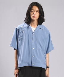 Flower Stitch Open Collar Shirts/フラワー刺繍オープンカラーシャツ