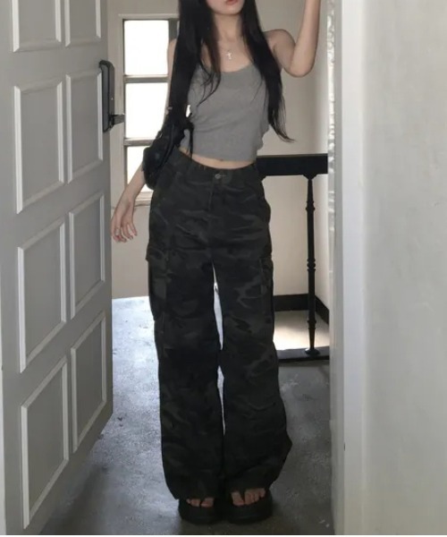 gossip!ロサンゼルス(ゴシップロサンゼルス)の「【Y2Kガーリー】 迷彩柄デニムパンツ(デニムパンツ・レディース・カモフラージュ・S/M)」の21枚目の写真
