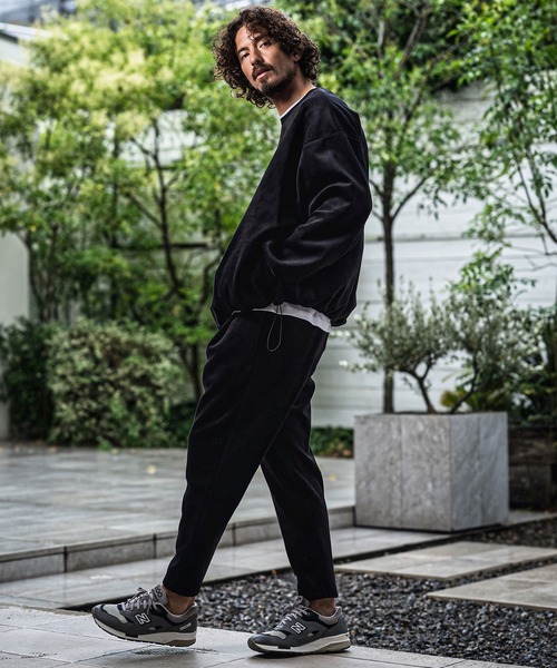 CAMBIO（カンビオ）の「mlt5749-Fleece Back Corduroy Look Jacquard Long Sleeve Pullover プルオーバー(A73026cmb)（Tシャツ/カットソー・メンズ・ベージュ/チャコール/ライトグレー/ブラック・L/M/S）」の20枚目の写真