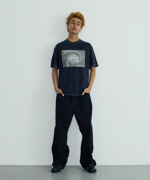 XLARGE(エクストララージ)の「SWIRL S/S TEE(Tシャツ/カットソー・メンズ・ブラック/オフホワイト/ネイビー・XL/L/M/S)」の6枚目の写真