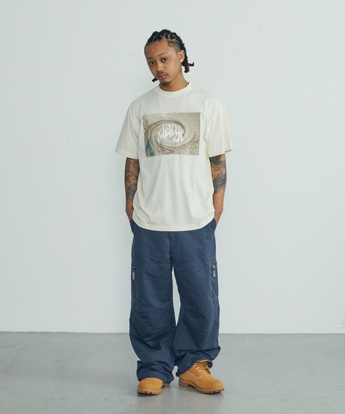 XLARGE(エクストララージ)の「SWIRL S/S TEE(Tシャツ/カットソー・メンズ・ブラック/オフホワイト/ネイビー・XL/L/M/S)」の7枚目の写真