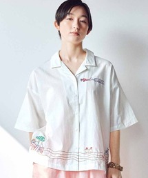 MEDE19F | ＭＥＤＥ１９Ｆ　〈ＭＡＤＥ　ＩＮ　ＩＮＤＩＡ　ＣＯＬＬＥＣＴＩＯＮ〉バカンス刺繍開衿シャツ〈オフホワイト〉(シャツ/ブラウス)