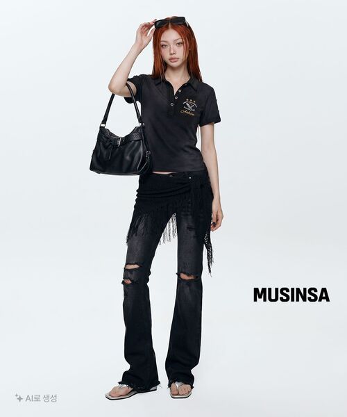 ROCKCAKE(ロックケーキ)の「Layne Low Rise Bootcut Jeans - Black(デニムパンツ・レディース・その他・SMALL/MEDIUM)」の9枚目の写真