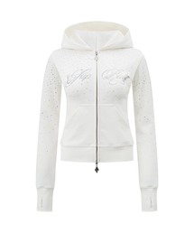 SupBaby by SUPPLIER Sparkle Rhinestone Zip Hoodie