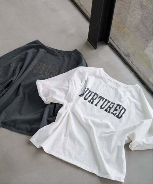 FRAMeWORK(フレームワーク)の「≪WEB限定 / 追加≫ハーフスリーブロゴTEE 4(Tシャツ/カットソー・レディース・ホワイト/ブラウン・FREE)」の18枚目の写真
