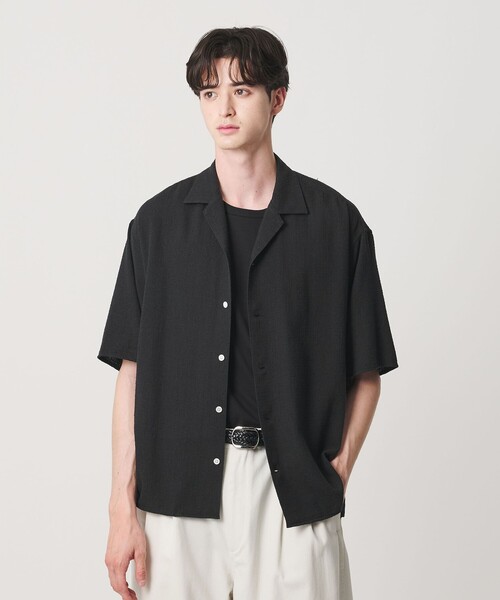 BEAUTY&YOUTH UNITED ARROWS(ビューティーアンドユースユナイテッドアローズ)の「ライト ツイードライク オープンカラー シャツ GRANDE TAPERD型(シャツ/ブラウス・メンズ・ブラック/ホワイト・XL/M/S/L)」の19枚目の写真