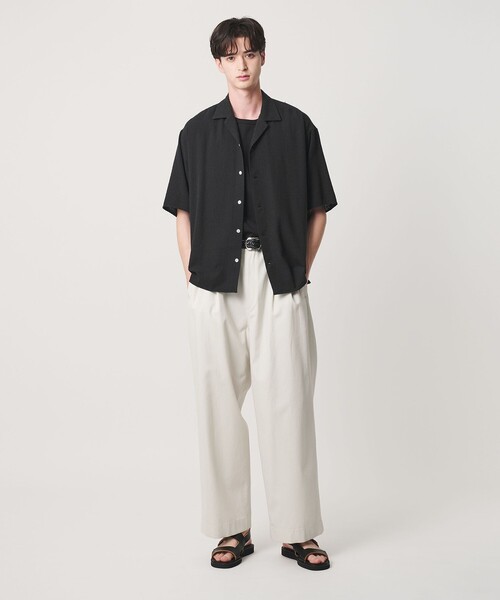 BEAUTY&YOUTH UNITED ARROWS(ビューティーアンドユースユナイテッドアローズ)の「ライト ツイードライク オープンカラー シャツ GRANDE TAPERD型(シャツ/ブラウス・メンズ・ブラック/ホワイト・XL/M/S/L)」の20枚目の写真