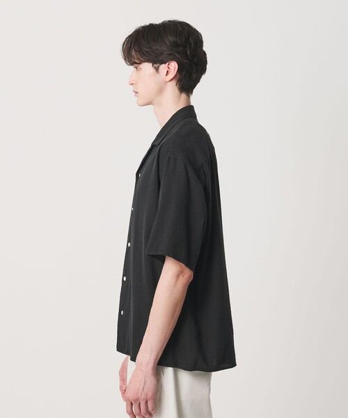 BEAUTY&YOUTH UNITED ARROWS(ビューティーアンドユースユナイテッドアローズ)の「ライト ツイードライク オープンカラー シャツ GRANDE TAPERD型(シャツ/ブラウス・メンズ・ブラック/ホワイト・XL/M/S/L)」の13枚目の写真