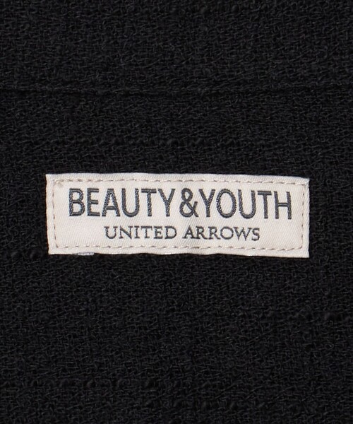 BEAUTY&YOUTH UNITED ARROWS(ビューティーアンドユースユナイテッドアローズ)の「ライト ツイードライク オープンカラー シャツ GRANDE TAPERD型(シャツ/ブラウス・メンズ・ブラック/ホワイト・XL/M/S/L)」の4枚目の写真