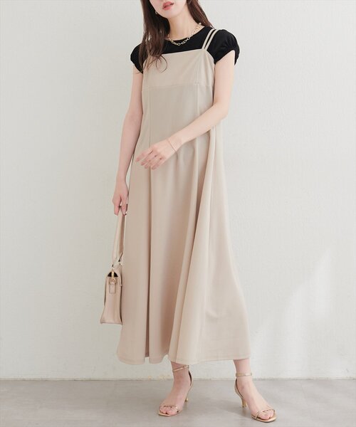 natural couture(ナチュラルクチュール)の「パフキャップスリーブT(Tシャツ/カットソー・レディース・ブラック/グレー/オフホワイト/ブラウン・FREE)」の14枚目の写真