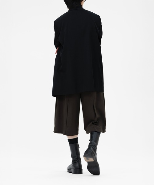 LAPIIS(ラピス)の「MISTO GABARDINE 4TUCK WIDE SHORT TROUSERS(スラックス・メンズ・ダークブラウン/ブラック・M/L)」の21枚目の写真