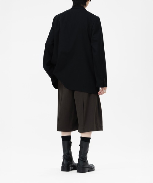 LAPIIS(ラピス)の「MISTO GABARDINE 4TUCK WIDE SHORT TROUSERS(スラックス・メンズ・ダークブラウン/ブラック・M/L)」の22枚目の写真