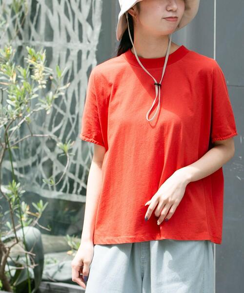 EKAL（エカル）の「『UR TECH ひやサラクール』サイドパネルTシャツ（Tシャツ/カットソー・レディース・ホワイト/ブラック/レッド系その他・ONE）」の22枚目の写真