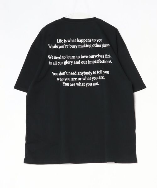 En serio TOKYO(エンソリオトーキョー)の「【SIDEWAYSTANCE】Our-life-is-our-art半袖Tシャツ 70784(Tシャツ/カットソー・メンズ・ブラック/ホワイト・X-LARGE/SMALL/LARGE/MEDIUM)」の4枚目の写真