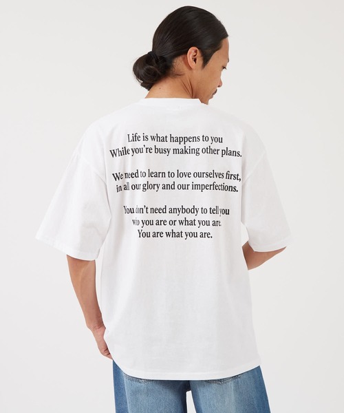 En serio TOKYO(エンソリオトーキョー)の「【SIDEWAYSTANCE】Our-life-is-our-art半袖Tシャツ 70784(Tシャツ/カットソー・メンズ・ブラック/ホワイト・X-LARGE/SMALL/LARGE/MEDIUM)」の11枚目の写真