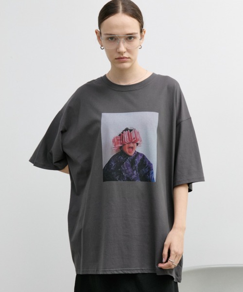 Auntie Rosa Holiday(アンティローザホリデー)の「グラフィックフォトTEE(Tシャツ/カットソー・レディース・オフホワイト/ブルー/グレー・FREE)」の14枚目の写真