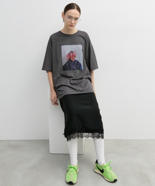 Auntie Rosa Holiday(アンティローザホリデー)の「グラフィックフォトTEE(Tシャツ/カットソー・レディース・オフホワイト/ブルー/グレー・FREE)」の17枚目の写真