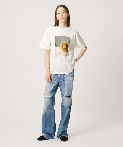 AEWEN MATOPH(イウエン マトフ)の「<Kei Sakakura for AEWEN MATOPH>フォトTシャツ Tulip on body(Tシャツ/カットソー・レディース・ブラック/ホワイト・FREE)」の9枚目の写真