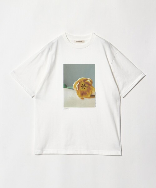 AEWEN MATOPH(イウエン マトフ)の「<Kei Sakakura for AEWEN MATOPH>フォトTシャツ Tulip on body(Tシャツ/カットソー・レディース・ブラック/ホワイト・FREE)」の18枚目の写真