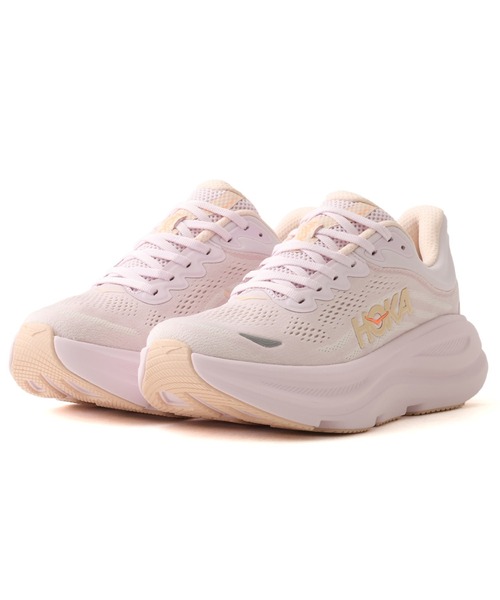 HOKA(ホカ)の「HOKA BONDI 9 / ホカ ボンダイ 9(スニーカー・レディース・ピンク・23.5cm/24.5cm/24.0cm/25.0cm)」の1枚目の写真