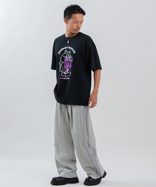 SIDEWAY STANCE（サイドウェイスタンス）の「【SIDEWAY STANCE】プリント  半袖Tシャツ（Tシャツ/カットソー・メンズ・ホワイト/ホワイト系/ライトグレー系/ブラック系/ブラック/ダークブルー/ブラック系1/ライトグレー系1/ホワイト系1・MEDIUM/SMALL/X-LARGE/LARGE）」の15枚目の写真