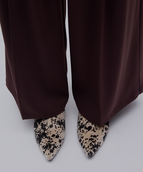 Ameri（アメリ）の「POINTED TOE WEDGE SOLE MULES（サンダル・レディース・ブラック/マルチ・LARGE/MEDIUM/SMALL）」の5枚目の写真