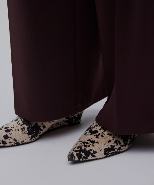 Ameri（アメリ）の「POINTED TOE WEDGE SOLE MULES（サンダル・レディース・ブラック/マルチ・LARGE/MEDIUM/SMALL）」の6枚目の写真