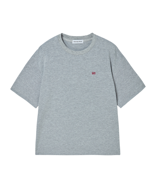 AWESOME STUDIO(オーサムスタジオ)の「配色ロールアップスリーブTシャツメランジグレー(Tシャツ/カットソー・レディース・グレー系その他・FREE)」の4枚目の写真