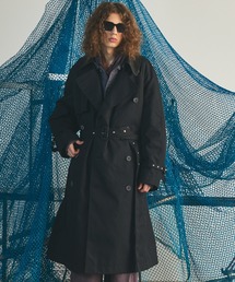 UNISEX》【Italian Dead Stock Fabric】Prime-Over Trench Coat