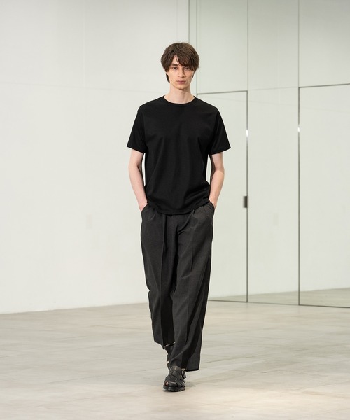 CITY TOKYO(シティトウキョウ)の「【CITY TOKYO/シティートーキョー】Cool-flex ワイドトラウザーズ(スラックス・メンズ・カーキ/ブラック・1/2/3)」の13枚目の写真