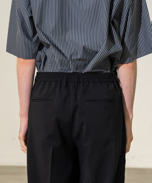 CITY TOKYO(シティトウキョウ)の「【CITY TOKYO/シティートーキョー】Cool-flex ワイドトラウザーズ(スラックス・メンズ・カーキ/ブラック・1/2/3)」の8枚目の写真