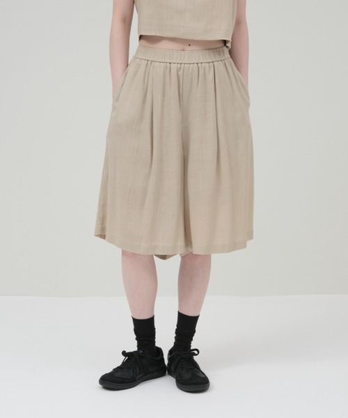 lit(リット)の「Linen Easy Half Pants(その他パンツ・レディース・ベージュ/モカ/ブラック・FREE)」の4枚目の写真