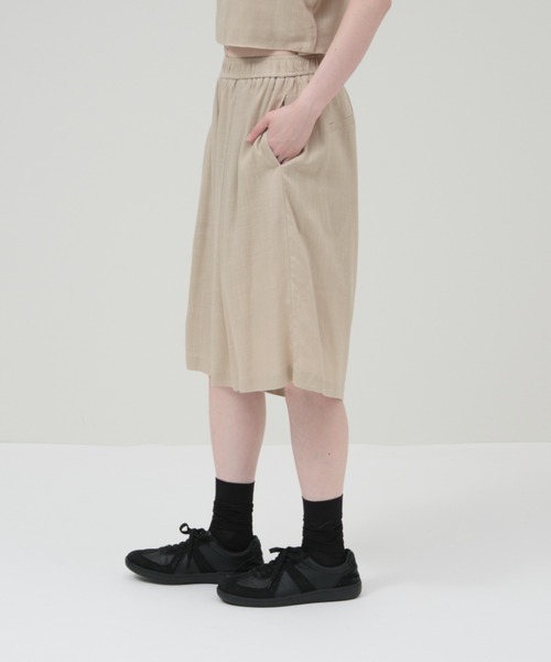 lit(リット)の「Linen Easy Half Pants(その他パンツ・レディース・ベージュ/モカ/ブラック・FREE)」の5枚目の写真