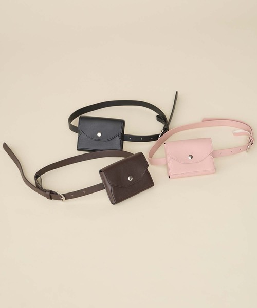 forksy.(フォルクシー)の「【forksy.】2way ウエストポーチ付きナローベルト(ベルト・レディース・ブラック/ピンク/ブラウン・FREE)」の19枚目の写真