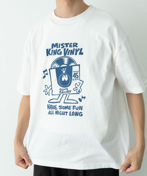 URBAN RESEARCH Sonny Label(アーバンリサーチサニーレーベル)の「HIROCKSHOWコラボTシャツ MISTER(Tシャツ/カットソー・メンズ・ブラック/ホワイト/ブラウン系その他・MEDIUM/LARGE)」の4枚目の写真