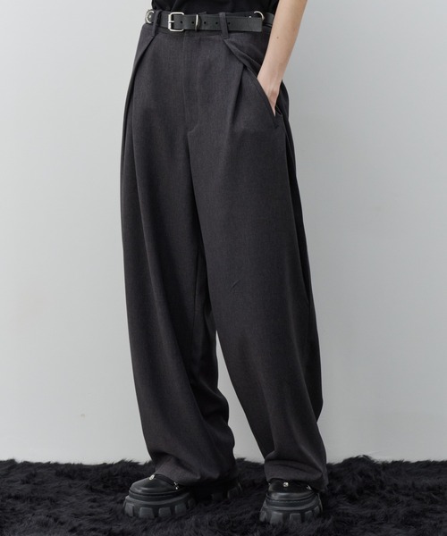 AIVER(アイバー)の「AIVER オーバータックスラックス(スラックス・メンズ・グレー/ブラック/ダークグレー・LARGE/MEDIUM/SMALL)」の3枚目の写真