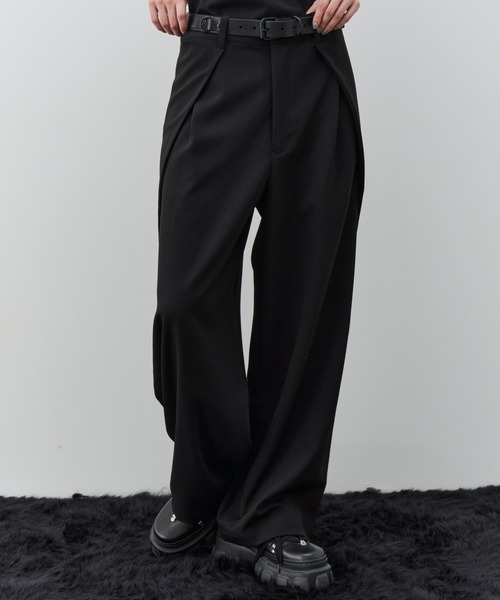AIVER(アイバー)の「AIVER オーバータックスラックス(スラックス・メンズ・グレー/ブラック/ダークグレー・LARGE/MEDIUM/SMALL)」の2枚目の写真
